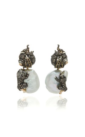 Baroque Pearl Earrings by Bibi van der Velden | Moda Operandi