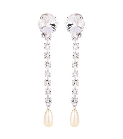 MIU MIU Embellished clip-on earrings