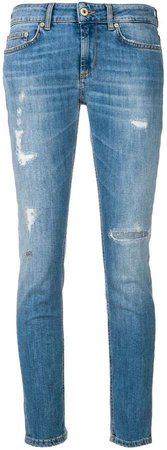 distressed skinny jeans