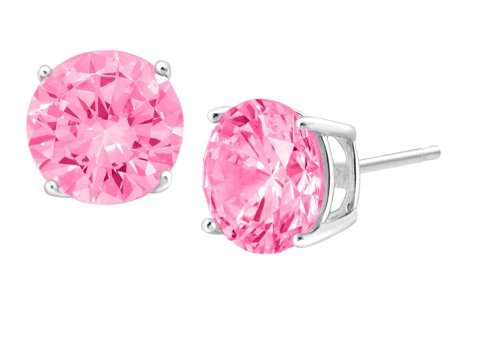 pink stud earrings