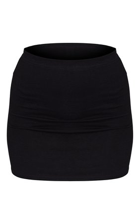 Black Basic Jersey Mini Skirt | PrettyLittleThing USA