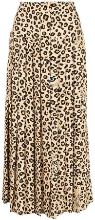 Vivetta cat detail pleated skirt