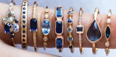 Sapphire rings by Audry Rose