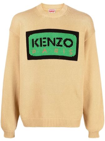 Kenzo logo-intarsia Knitted Jumper - Farfetch