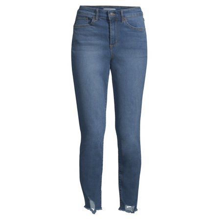 Sofia Jeans by Sofia Vergara - Sofia Jeans Rosa Curvy Ripped Hem High Waist Ankle Jean Women's - Walmart.com blue