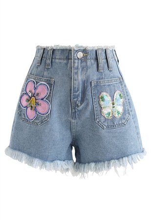 patch shorts