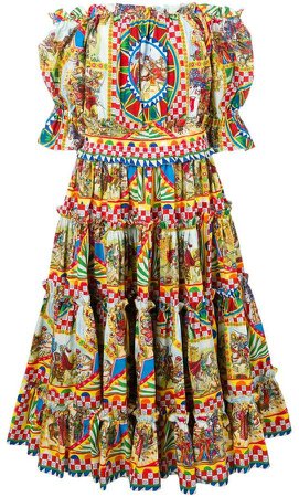 Sicilian Carretto print dress