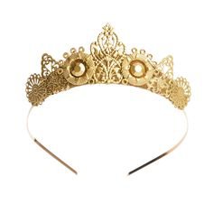 Gold gemstone crown - styled by amethyst