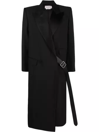 Alexander McQueen Belted double-breasted Coat - Farfetch