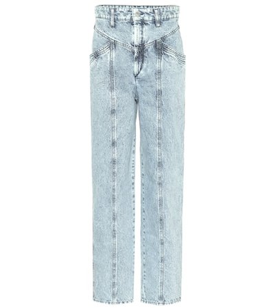 Lenia high-rise straight-leg jeans