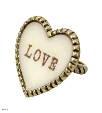 SWEET HEART big heart ring Katie Official Web Store