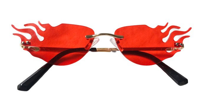 red flame sunglasses