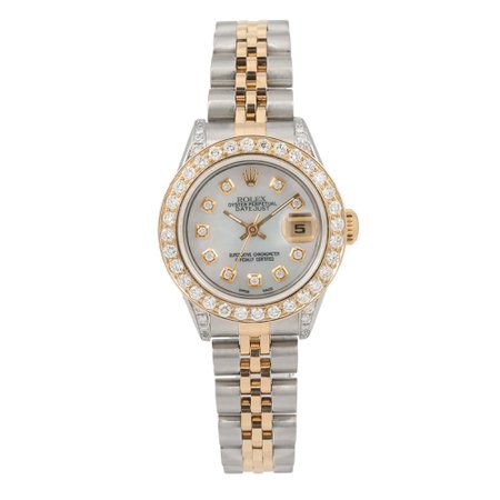 18k Yellow Gold Rolex Datejust Diamond Watch, 26mm, President Bracelet - OMI Jewelry