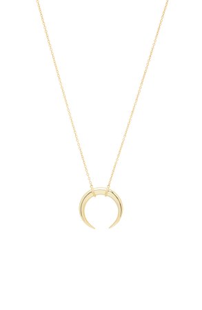 gorjana Cayne Crescent Plated Pendant Necklace | Nordstrom
