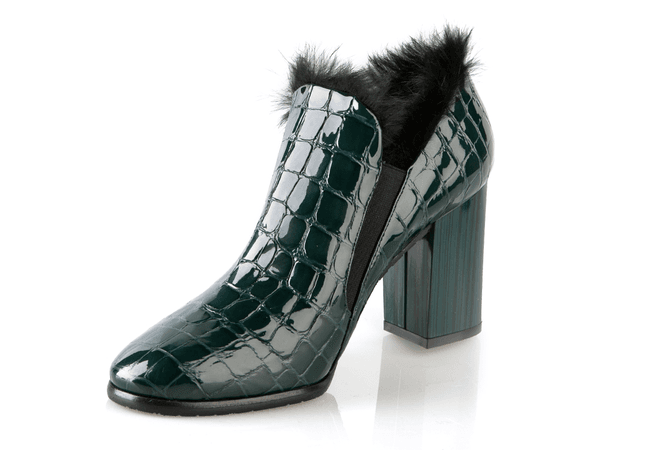 6466 Baldinini Bootie / Green | Italian Designer Shoes | Rina's Store