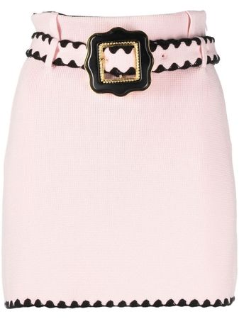 CORMIO Helga Belted Knit Mini Skirt - Farfetch