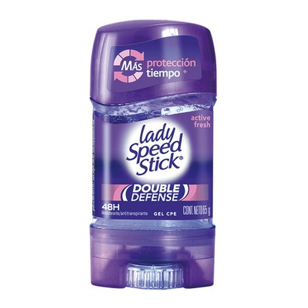 Desodorante antitranspirante Lady Speed Stick double defense en gel para dama 65 g | Walmart