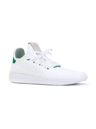 Shop white & green adidas adidas Originals x Pharrell Williams Tennis Hu sneakers with Express Delivery - Farfetch