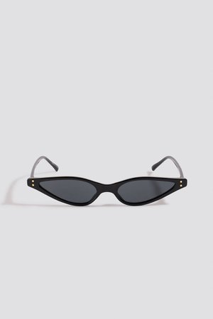 Kate Slim Cat Eye Sunglasses Sort | na-kd.com