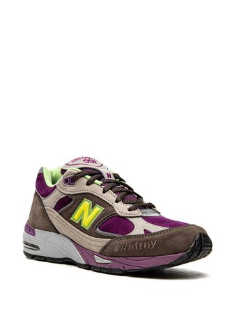 New Balance "Sneakers ""Brown Purple"" New Balance 991 x Stray Rats" - Farfetch