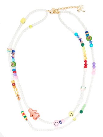 Palm Angels Beaded double-layer Necklace - Farfetch