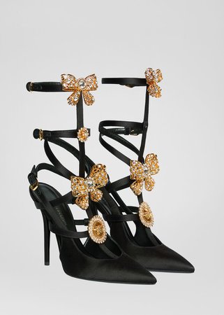 Versace V-Bow Cage Pumps for Women | US Online Store
