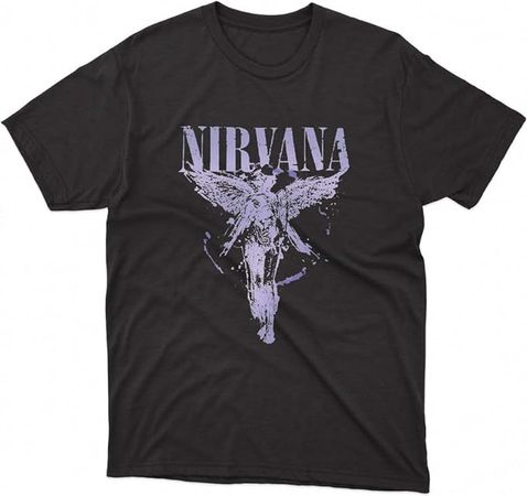 Amazon.com: Grayce Nirvana™ in Utero Angel Splatter T-Shirt - by Nirvana™ Splatter (US, Alpha : Clothing, Shoes & Jewelry