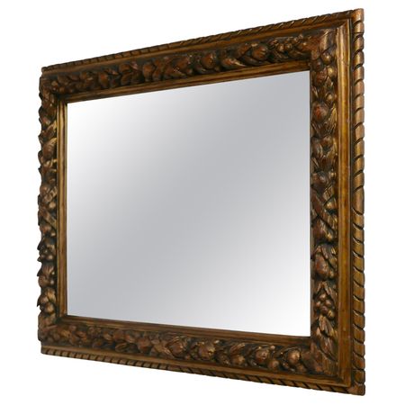Italian 19th Century Mirror-Framed Mirror For Sale at 1stDibs | floor mirror, floor mirrows, vintage farmhouse mirror