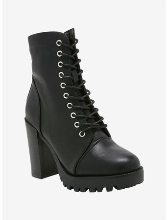 Don't Touch Me Platform Combat Booties | Hot Topic