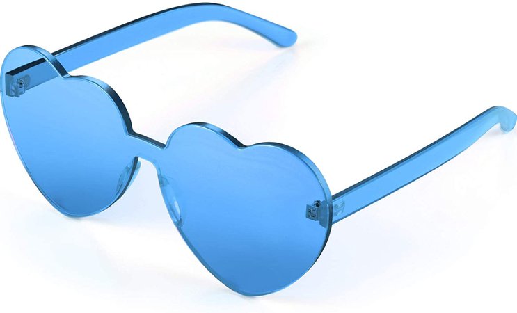 blue heart shaped glasses~Amazon