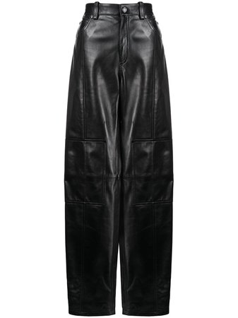 TOM FORD straight-leg Leather Trousers - Farfetch