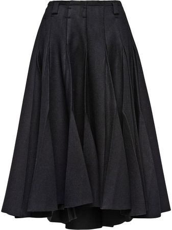 Prada Pleated Mohair Skirt - Farfetch