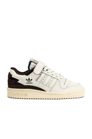 adidas Originals Forum 84 Low Sneaker in Cream White, Collegiate Green, & Silver Met | REVOLVE