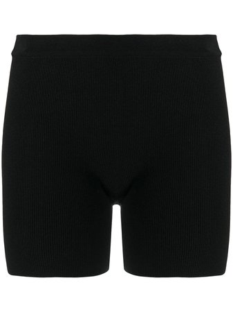 Jacquemus fine-knit fitted shorts black 211KN16211204991 - Farfetch