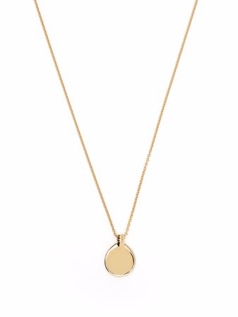 Tom Wood circular-pendant brass necklace - FARFETCH