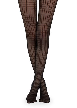 Geometric tulle effect tights - Patterned tights - Calzedonia