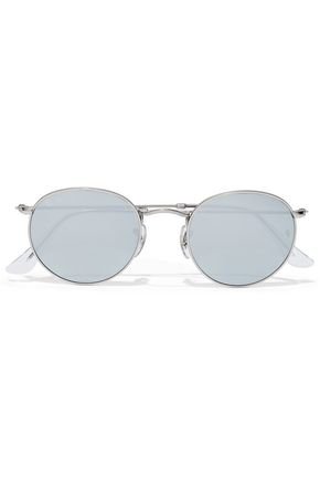 Round-frame metal mirrored sunglasses | RAY-BAN | Sale up to 70% off | THE OUTNET
