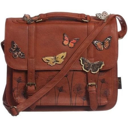Leather butterfly bag