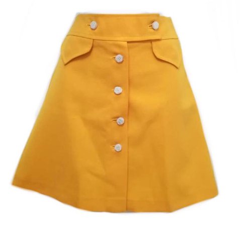 vintage yellow skirt
