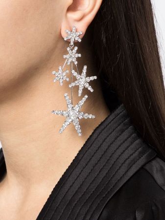 Jennifer Behr Nashira Crystal Star Earrings - Farfetch