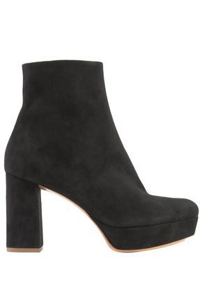 Shearling-lined suede platform ankle boots | MANSUR GAVRIEL | Sale up to 70% off | THE OUTNET