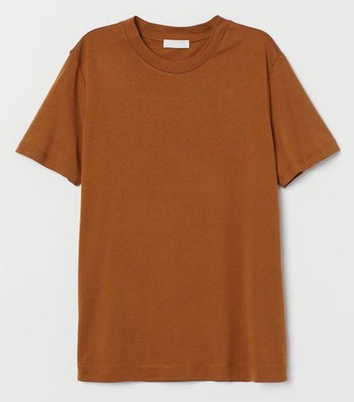 warm brown tee shirt