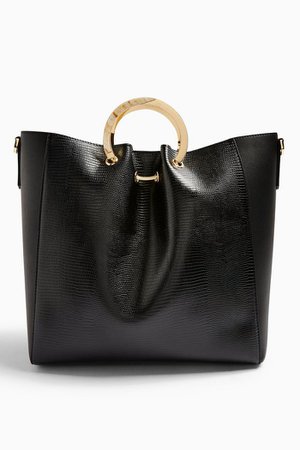 FARO Black Handle Tote Bag | Topshop