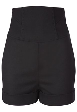 Desk To Dinner Black Virgin Wool Fitted Shorts With Cuff | La Perla