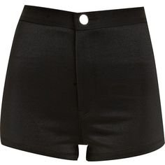 black high waist shorts