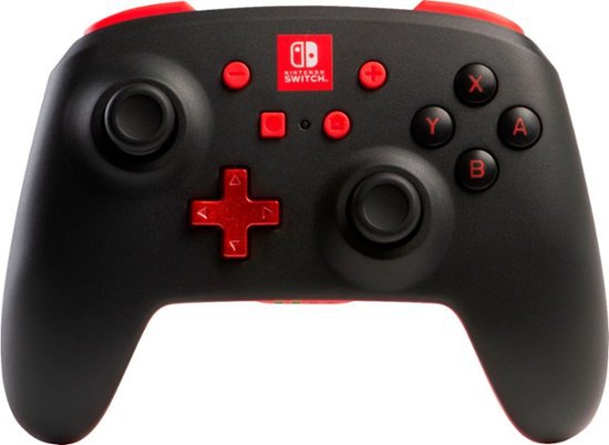 PowerA Enhanced Wireless Controller for Nintendo Switch Black With Red Accents 1507507-01 - Best Buy