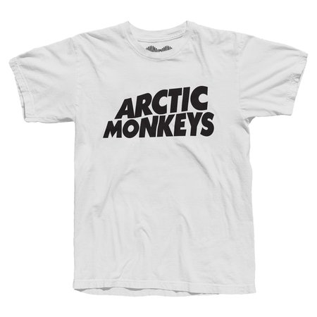 Arctic Monkeys 'CLASSIC LOGO' WHITE T-SHIRT