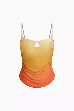 Ombre Ruched Cami Top – Micas