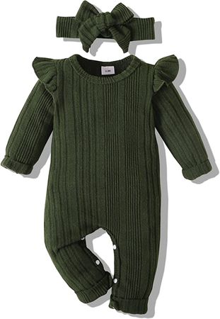 Amazon.com: Infant Baby Girls Romper Fall Winter Jumpsuit Girl Long Sleeve Rompers Baby Girl Clothes 0-3 Months: Clothing, Shoes & Jewelry