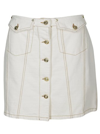 Versace Jeans Couture Buttoned Mini Skirt